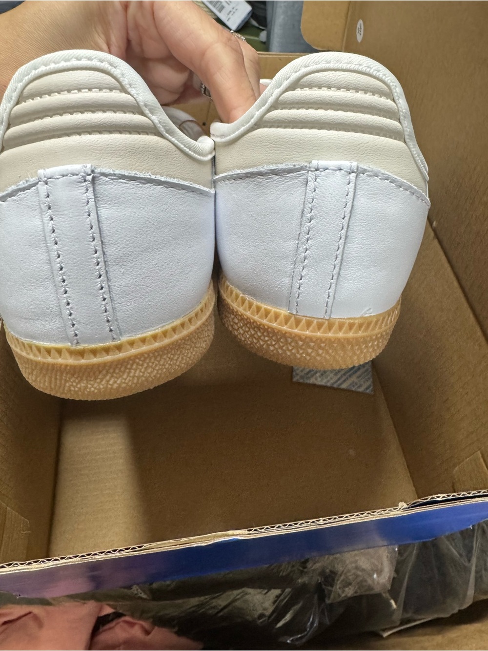 adidas Samba Jane White Black Gum Womens 6.5 New - Picture 8 of 10
